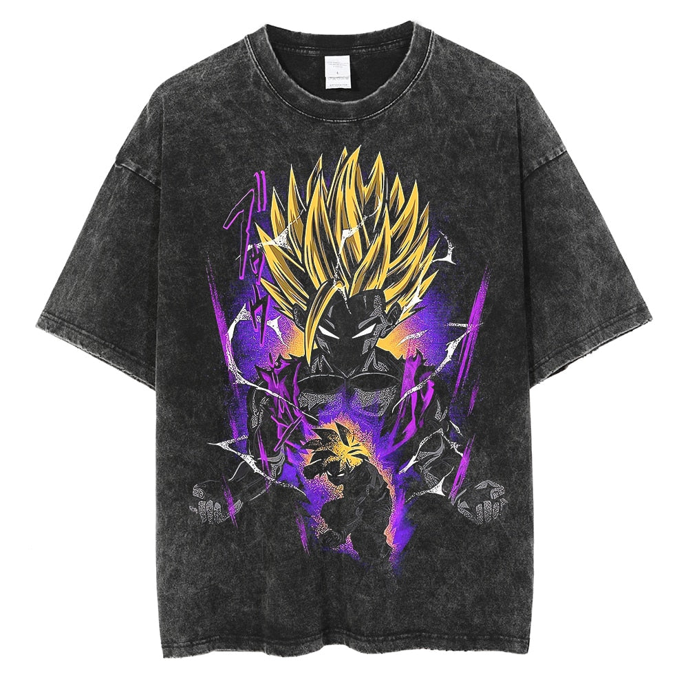 Textured Super Saiyan Silhouette T Shirts - Multiple Variants (Nintendo Core Exclusive)