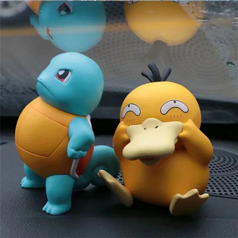 Beefy Squirtle and Gooning Psyduck - Attachable Car Ornament