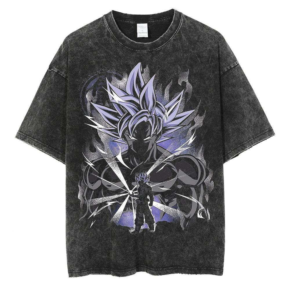 Textured Super Saiyan Silhouette T Shirts - Multiple Variants (Nintendo Core Exclusive)