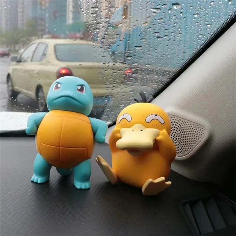 Beefy Squirtle and Gooning Psyduck - Attachable Car Ornament