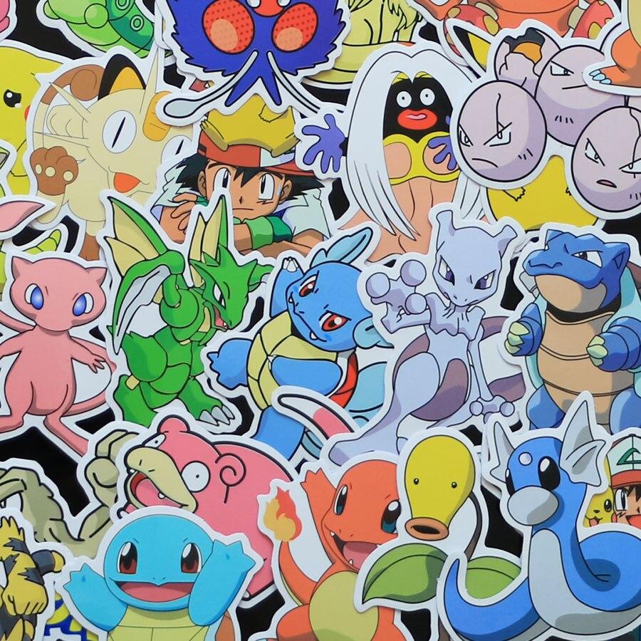 80pieces/lot Various Pokemon Stickers Water Proof - nintendo-core
