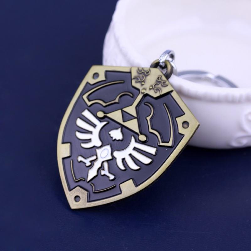 Legend of Zelda Metal Alloy Shield Keychain - nintendo-core
