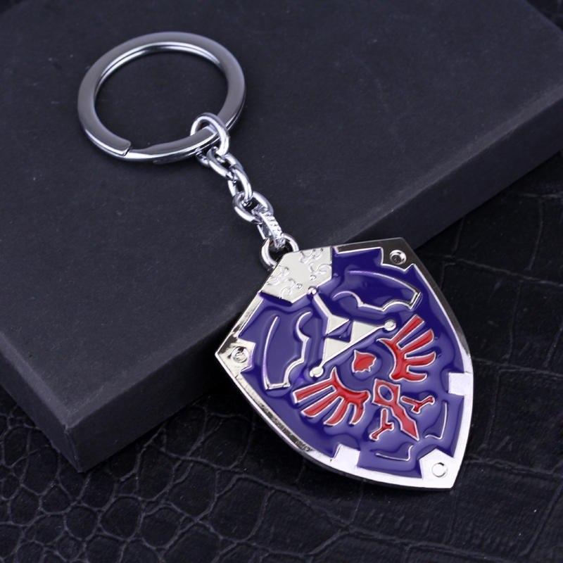 Legend of Zelda Metal Alloy Shield Keychain - nintendo-core