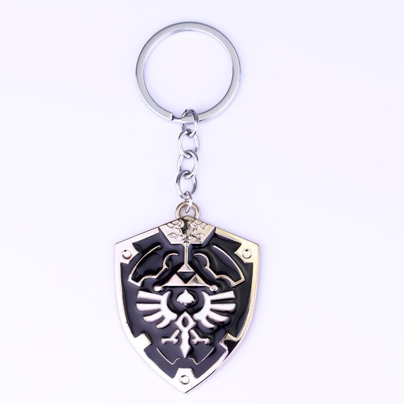 Legend of Zelda Metal Alloy Shield Keychain - nintendo-core