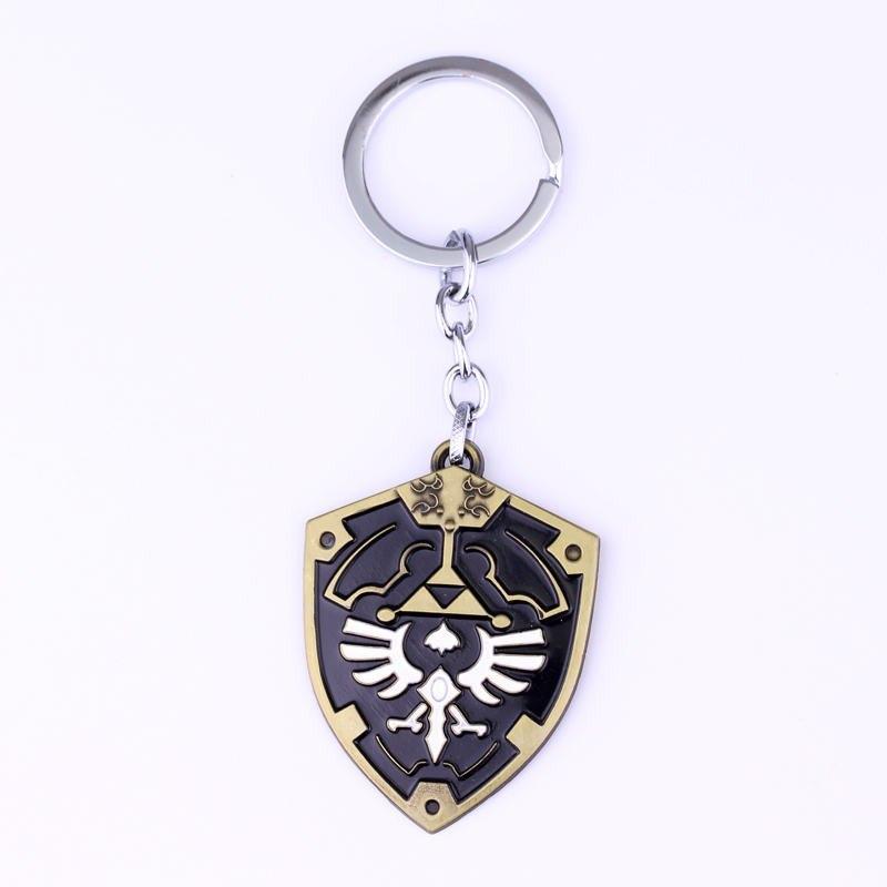 Legend of Zelda Metal Alloy Shield Keychain - nintendo-core