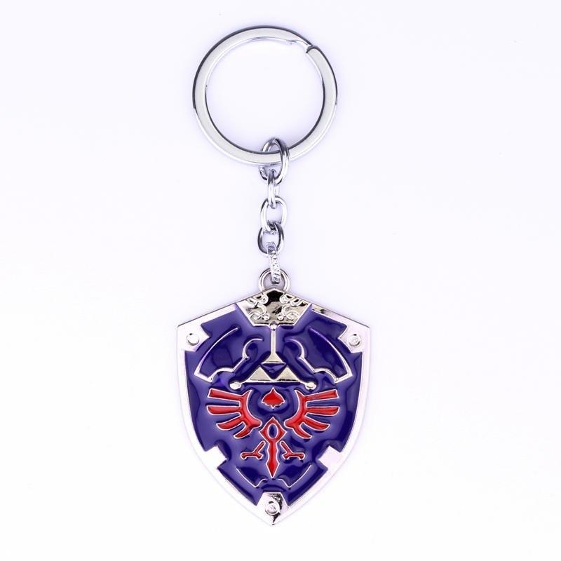 Legend of Zelda Metal Alloy Shield Keychain - nintendo-core