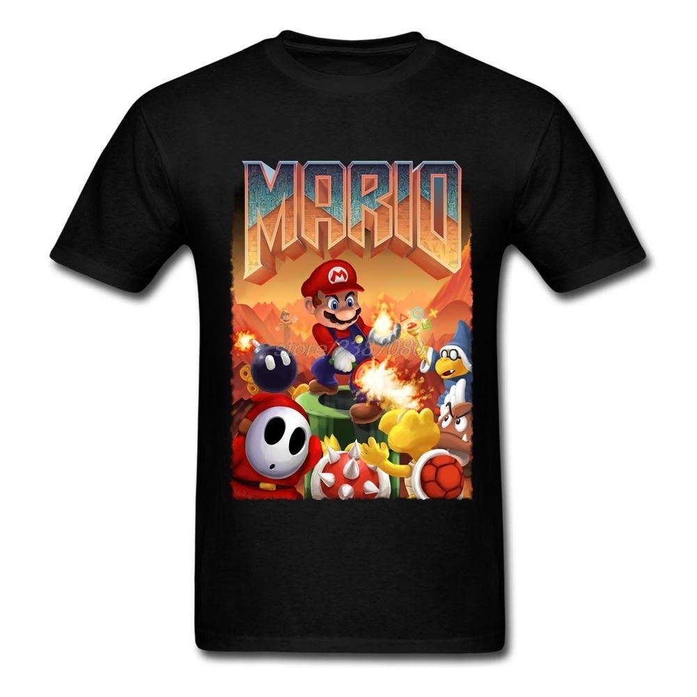 Mario's Doom Cool for School Fitted T-shirt - nintendo-core