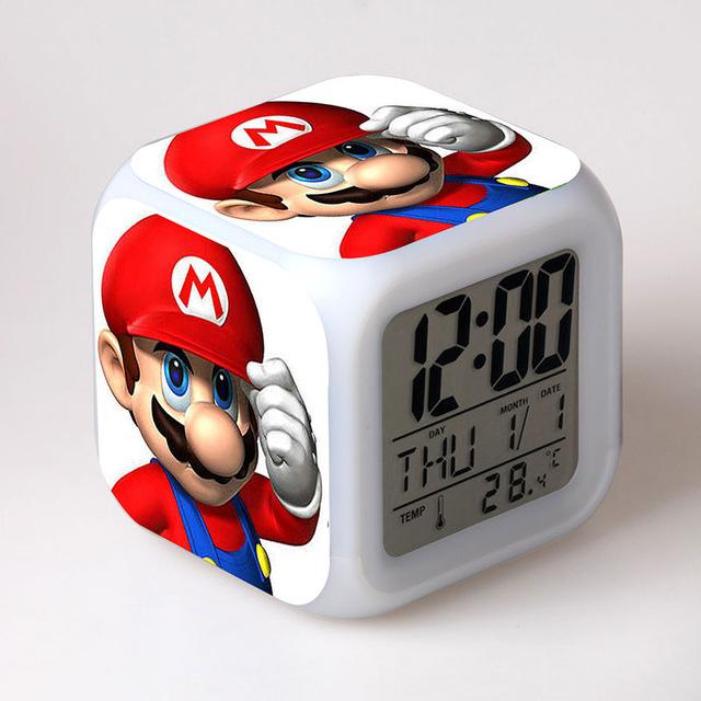 Super Mario  LED Alarm Thermometer Dice Clock - nintendo-core