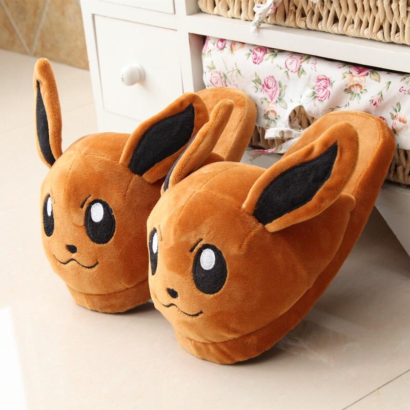 Unisex Snorlax / Eevee / Pikachu / Squirtle / Charmander Warm Indoor Plush Slippers - nintendo-core