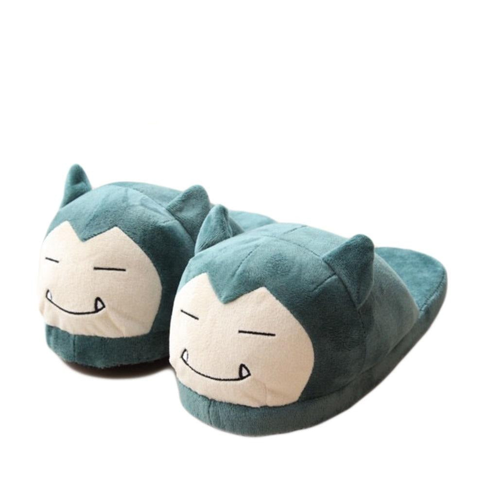 Unisex Snorlax / Eevee / Pikachu / Squirtle / Charmander Warm Indoor Plush Slippers - nintendo-core