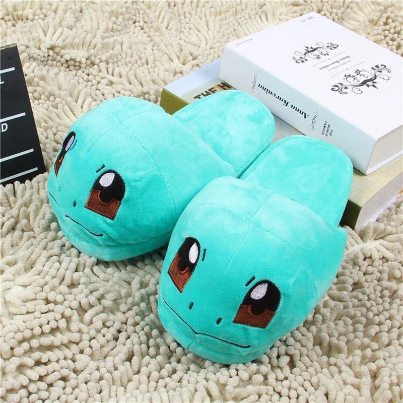 Unisex Snorlax / Eevee / Pikachu / Squirtle / Charmander Warm Indoor Plush Slippers - nintendo-core