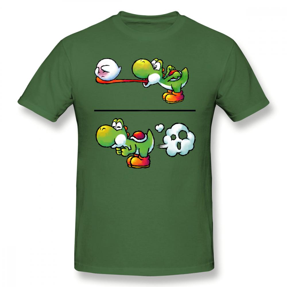 Yoshi Eating Boo Fitted T Shirt - nintendo-core