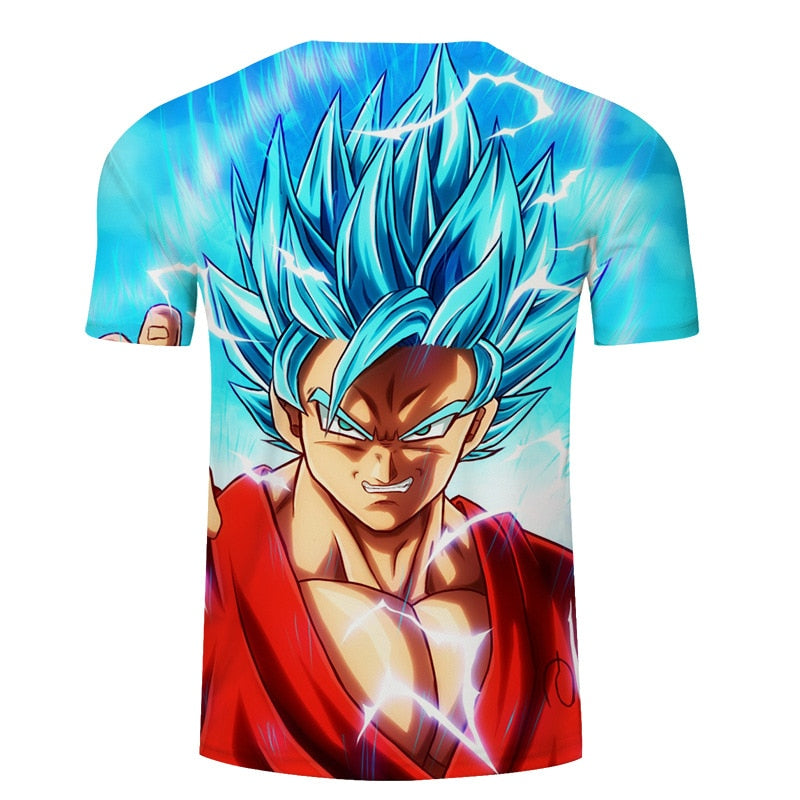 Goku Full Custom Print Graphic T Shirts! Super Saiyan Blue & Ultra Instinct!