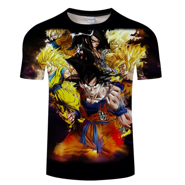 Goku Full Custom Print Graphic T Shirts! Super Saiyan Blue & Ultra Instinct!