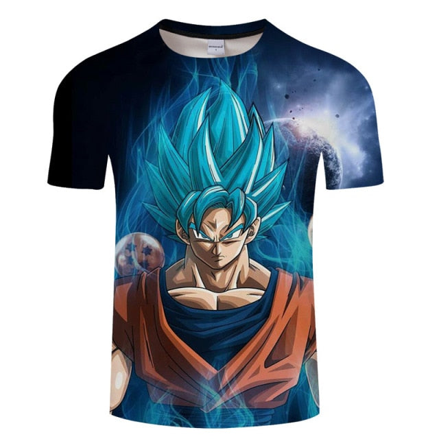 Goku Full Custom Print Graphic T Shirts! Super Saiyan Blue & Ultra Instinct!