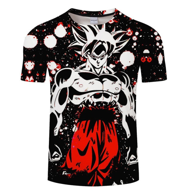 Goku Full Custom Print Graphic T Shirts! Super Saiyan Blue & Ultra Instinct!