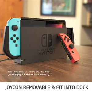 Multicolor Dock-able Case For Nintendo Switch with Joy-Con Grip handles
