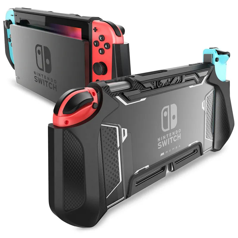 Multicolor Dock-able Case For Nintendo Switch with Joy-Con Grip handles