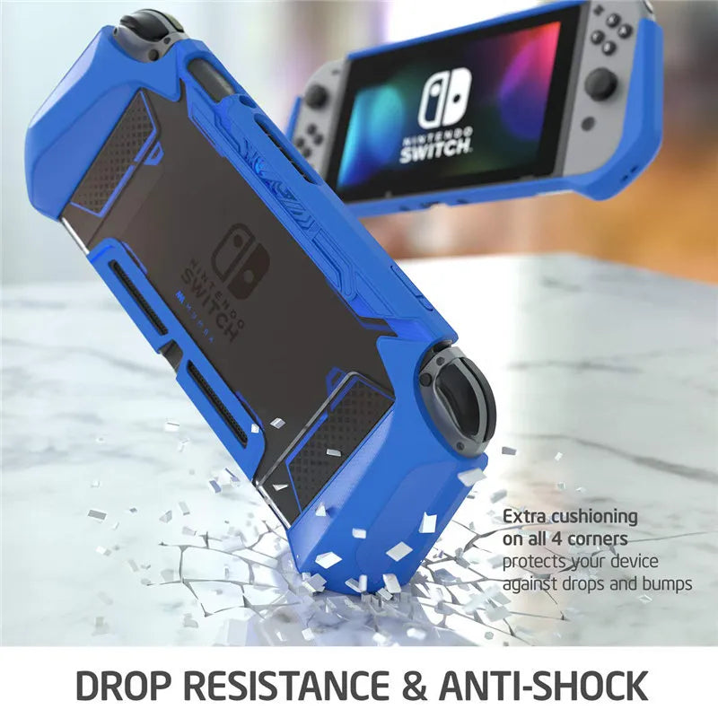 Multicolor Dock-able Case For Nintendo Switch with Joy-Con Grip handles