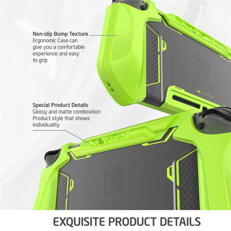 Multicolor Dock-able Case For Nintendo Switch with Joy-Con Grip handles