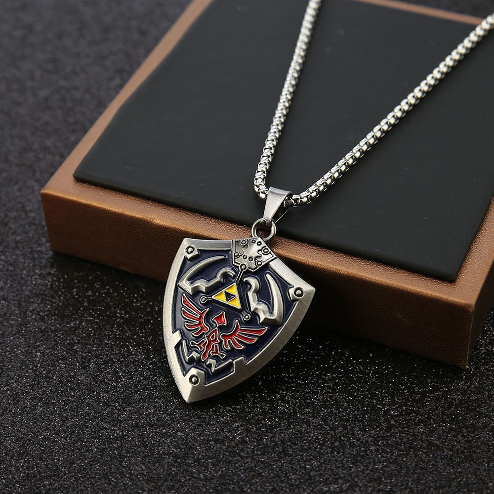 Legend of Zelda pendant necklace vintage Gate of Time Hyrule Historia  Emblem jewelry inspired triangle women accessories | Wish