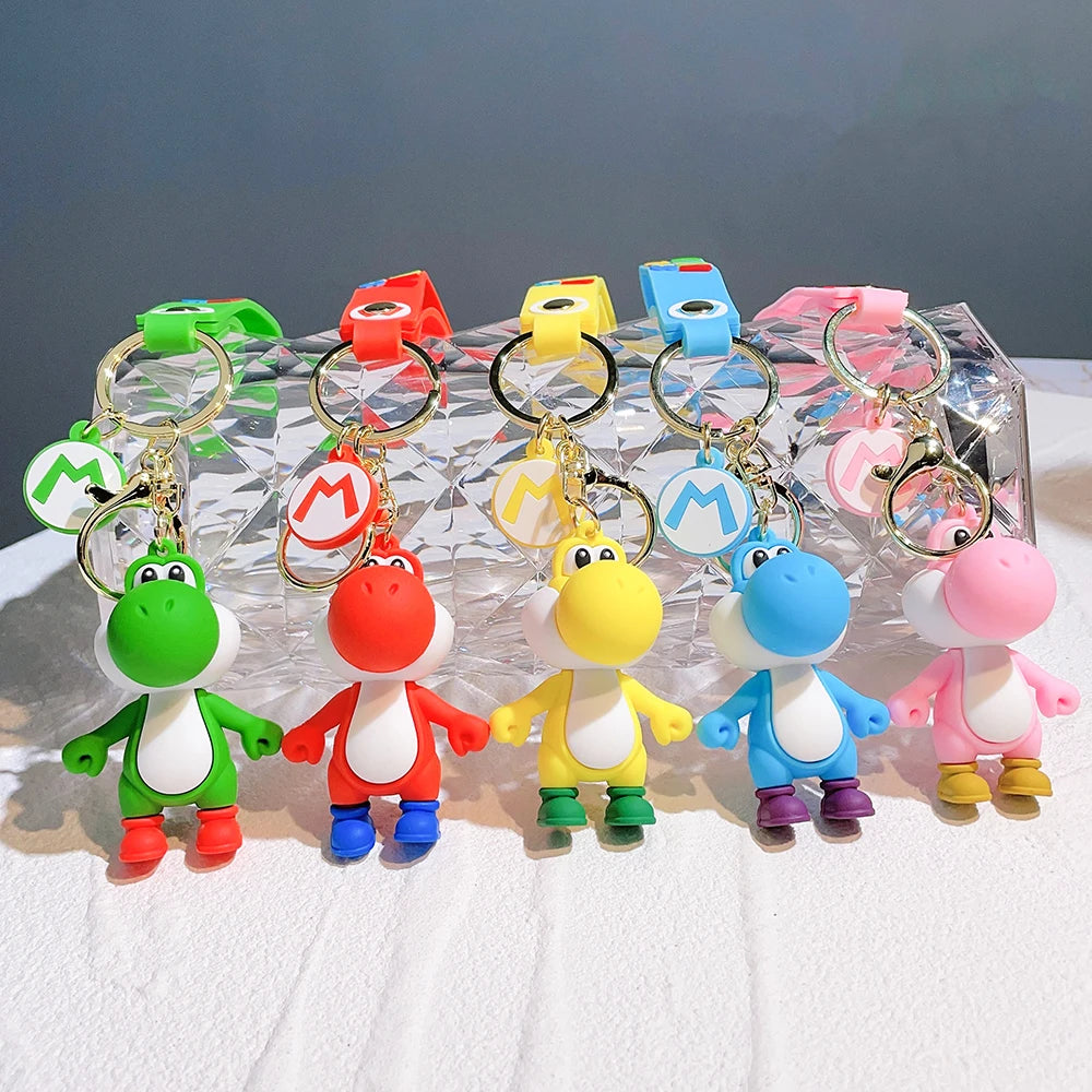 Rainbow Yoshi Keychain Set of 5