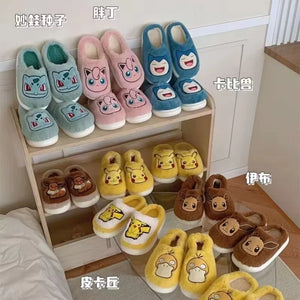 Pokémon Pikachu Eevee and more - Cotton House Slippers