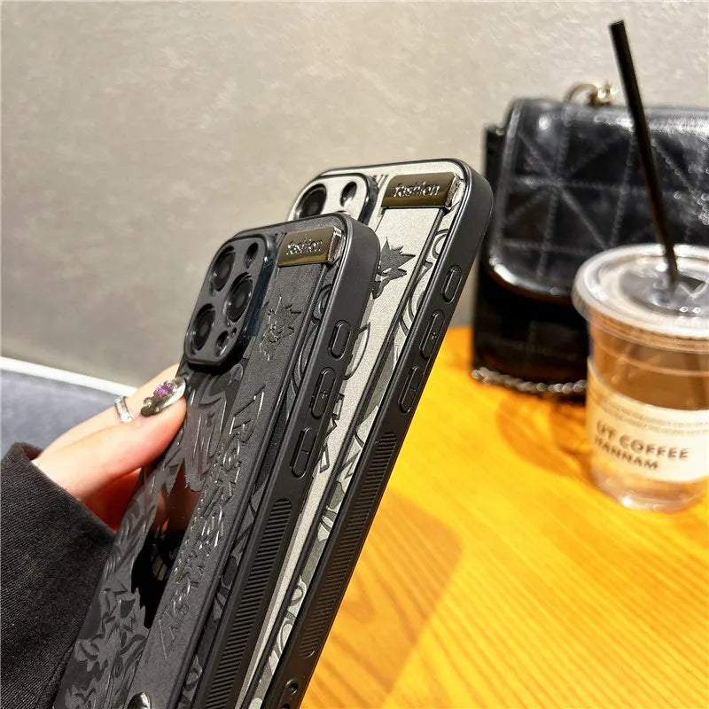 Gengar Laser Cut Phone Case with Wrist Strap