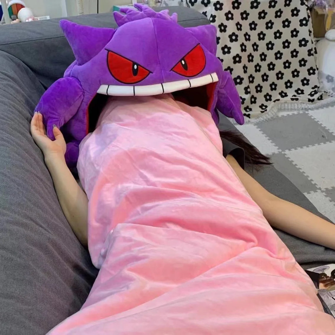 Pokemon Gengar Plush 2-in-1 Pillow Blanket