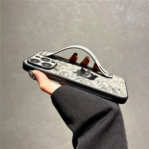 Gengar Laser Cut Phone Case with Wrist Strap