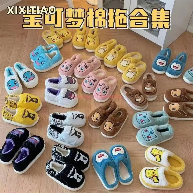 Pokémon Pikachu Eevee and more - Cotton House Slippers