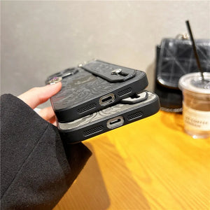 Gengar Laser Cut Phone Case with Wrist Strap