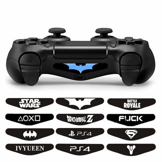 2 Pc Faceplates For Dualshock 4 PS4 Controller LED Light Bar | Decal Sticker Cover - nintendo-core