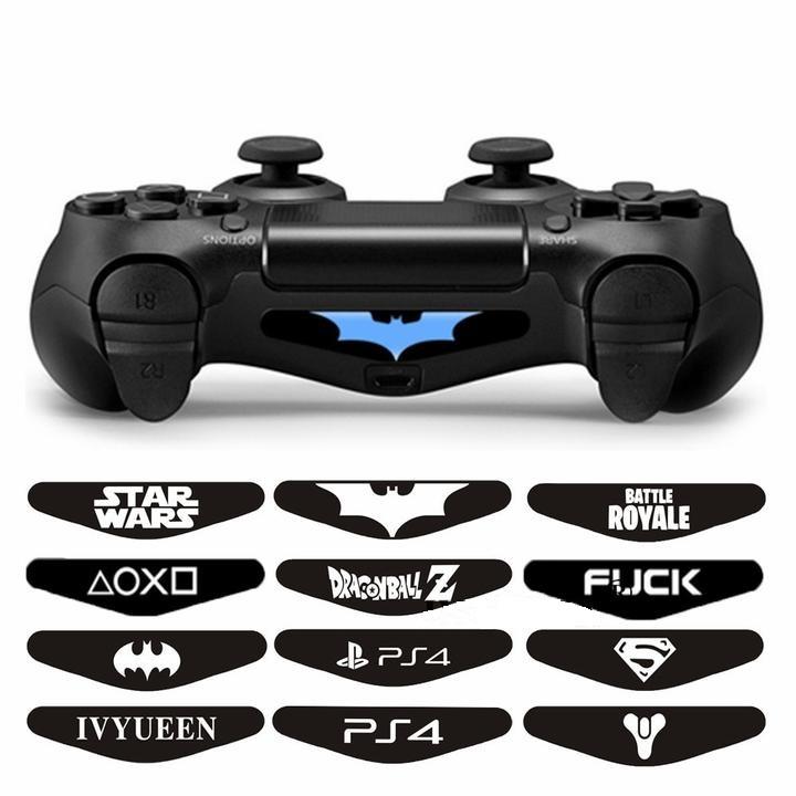 2 Pc Faceplates For Dualshock 4 PS4 Controller LED Light Bar | Decal Sticker Cover - nintendo-core