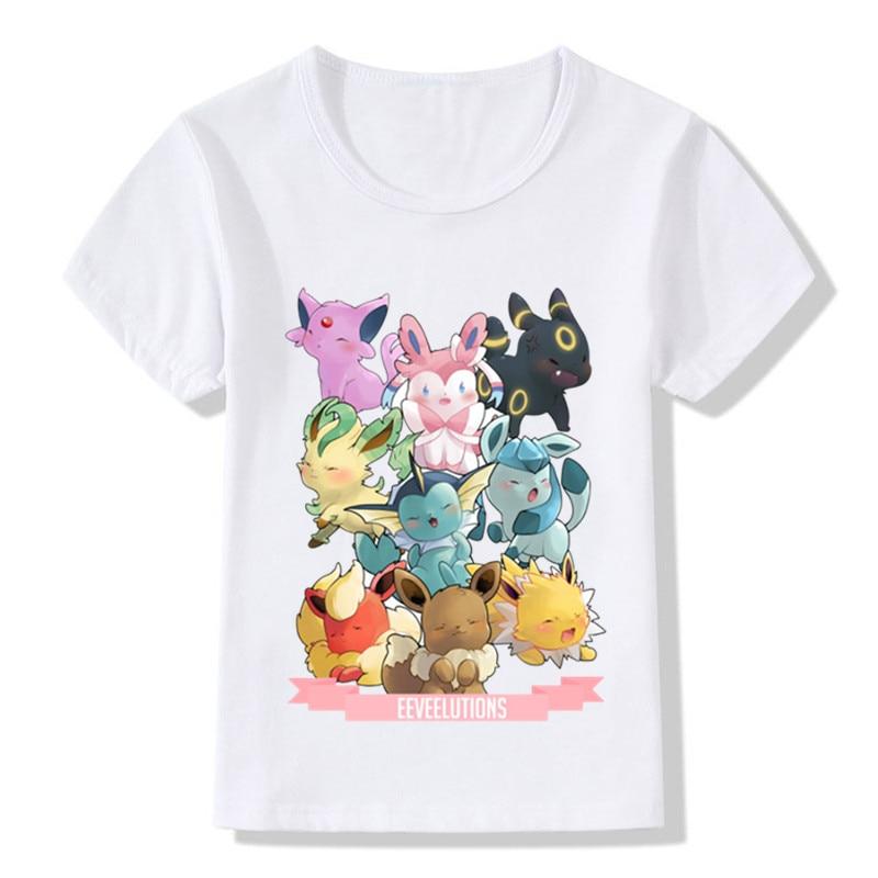 Pokémon Eevee Evolutions Graphic T-Shirt Size L