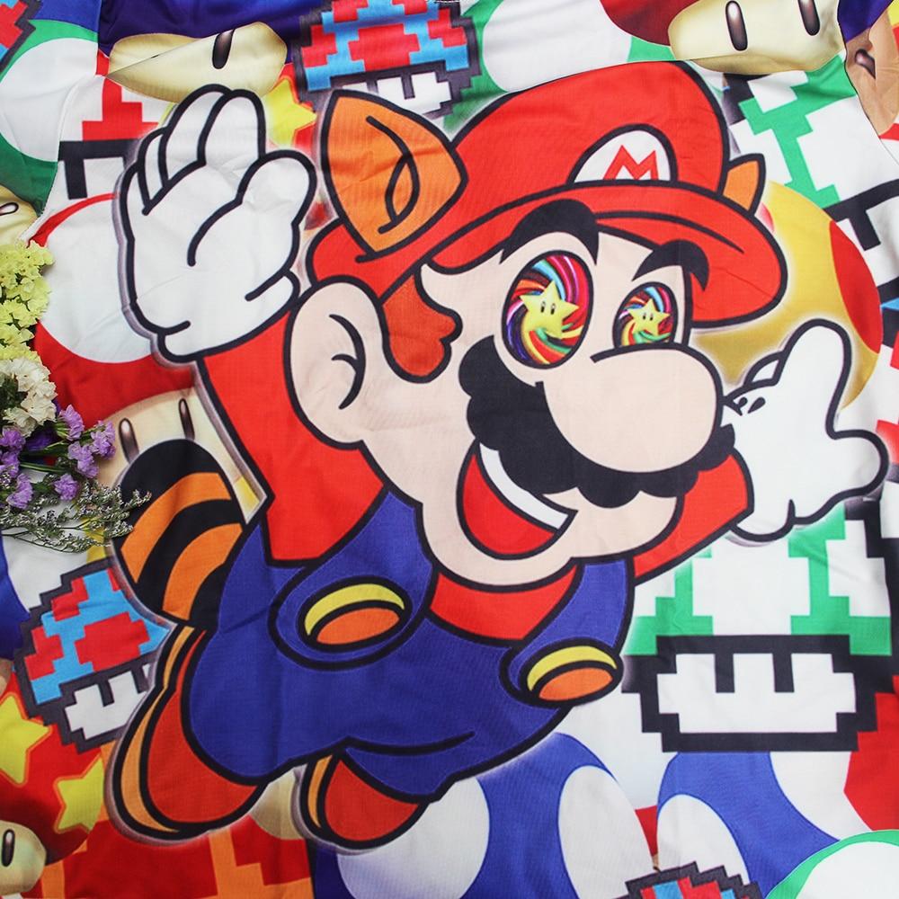 Fitted 3D Mario Qybian Collage T-Shirt - nintendo-core