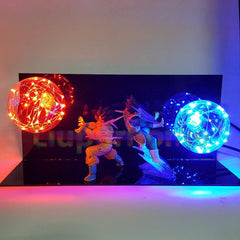 Goku & Vegeta Back to Back LED Night Lamp!