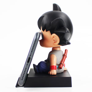 Chibi Goku and Krillin matching Bookend, Bobble Head and Phone Stand Figurines