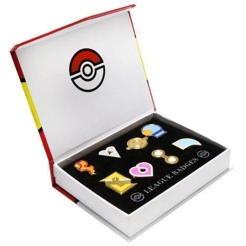 Pokemon League Gym Badge Brooch Sets