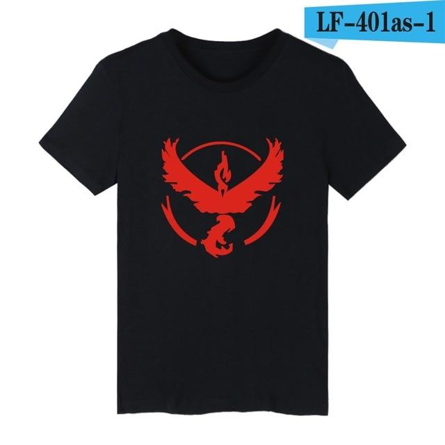 LUCKYFRIDAY EXCLUSIVE | Pokemon Go T-shirt Team Valor Mystic and Instinct - nintendo-core