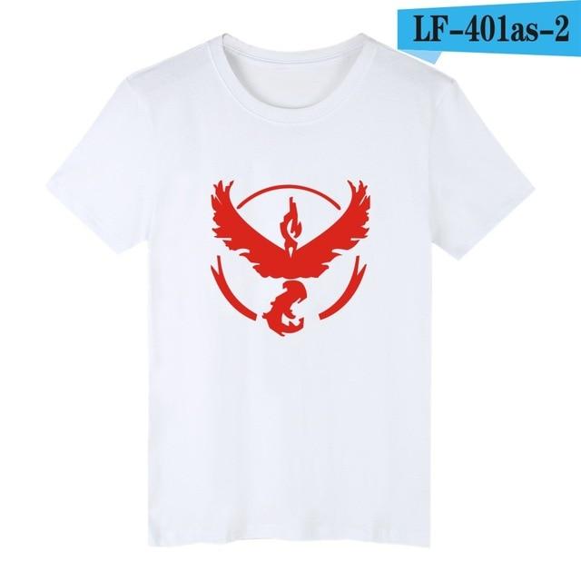 LUCKYFRIDAY EXCLUSIVE | Pokemon Go T-shirt Team Valor Mystic and Instinct - nintendo-core