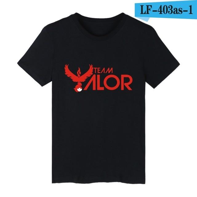 LUCKYFRIDAY EXCLUSIVE | Pokemon Go T-shirt Team Valor Mystic and Instinct - nintendo-core
