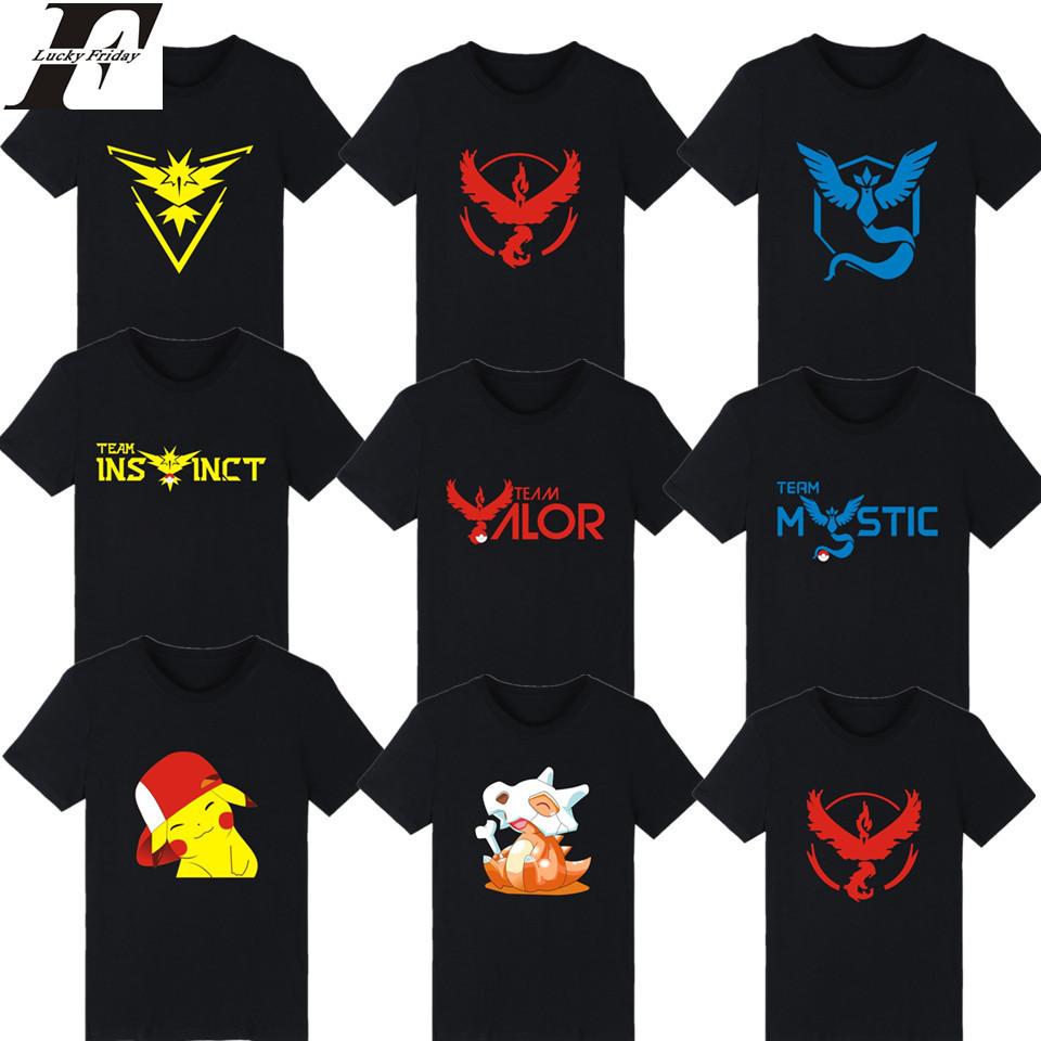 LUCKYFRIDAY EXCLUSIVE | Pokemon Go T-shirt Team Valor Mystic and Instinct - nintendo-core
