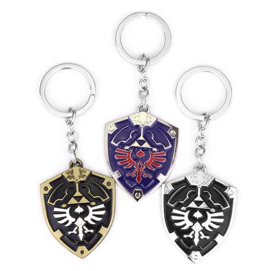 Legend of Zelda Metal Alloy Shield Keychain - nintendo-core
