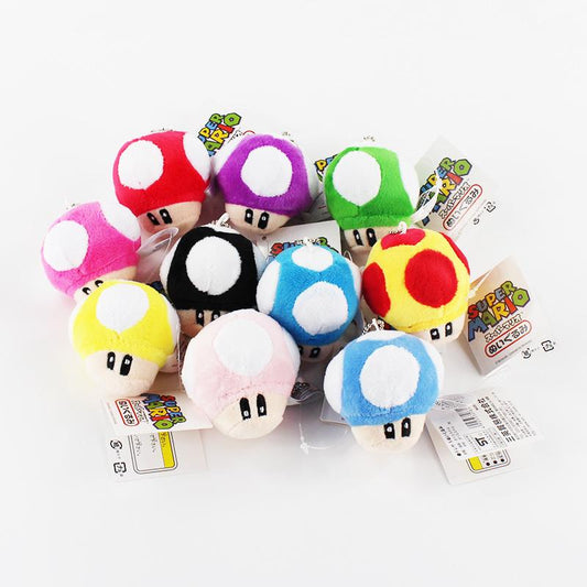 Luigi's Secret Stash | New Super Mario Bros Mushroom Plush Keychains - nintendo-core