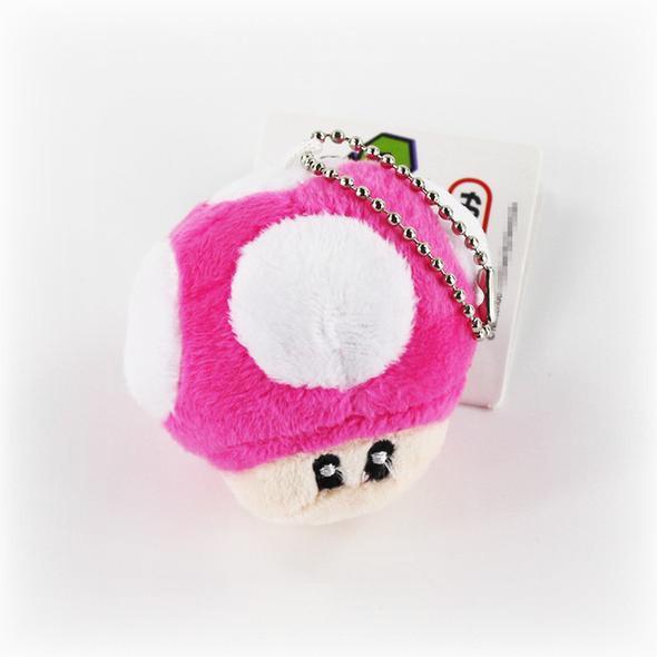 Luigi's Secret Stash | New Super Mario Bros Mushroom Plush Keychains - nintendo-core