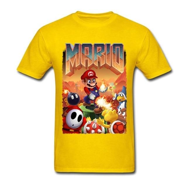 Mario's Doom Cool for School Fitted T-shirt - nintendo-core