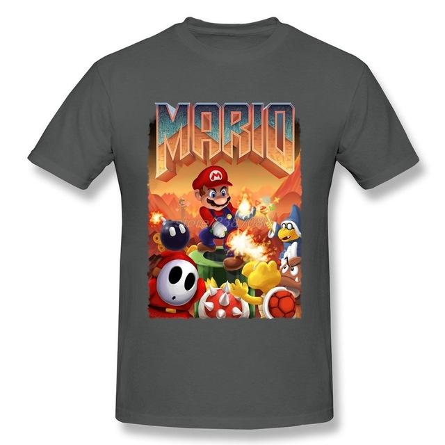 Mario's Doom Cool for School Fitted T-shirt - nintendo-core