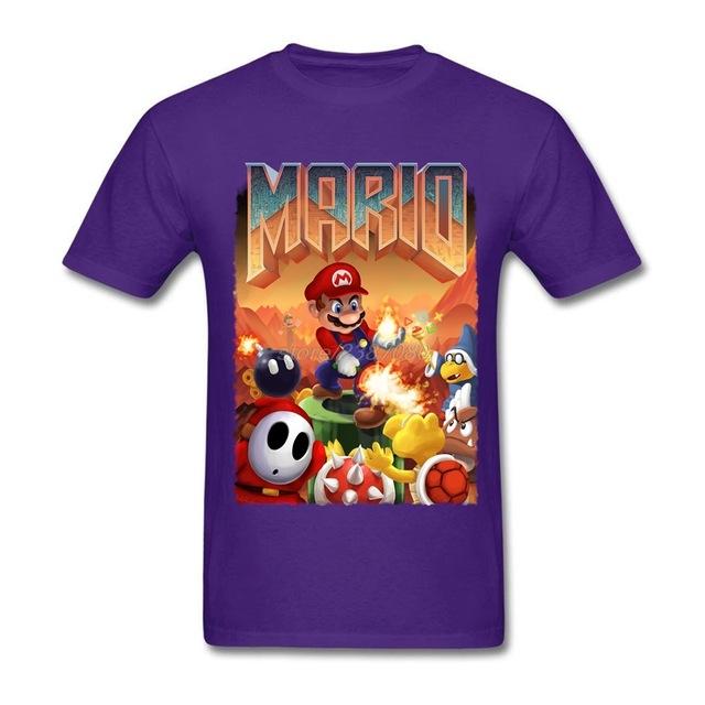 Mario's Doom Cool for School Fitted T-shirt - nintendo-core