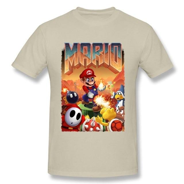 Mario's Doom Cool for School Fitted T-shirt - nintendo-core